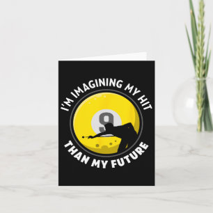 Snooker Game Pool And Beer Drinker Pool Players Bi Card