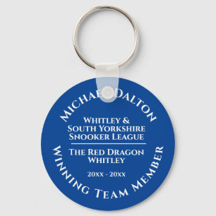 Snooker League Trophy Key Ring