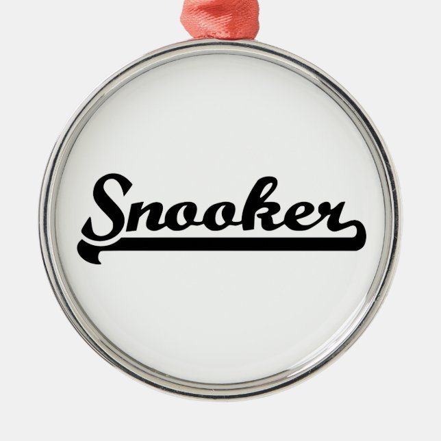 Snooker Metal Tree Decoration (Front)