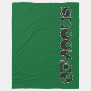 SNOOKER modern font + your ideas Fleece Blanket