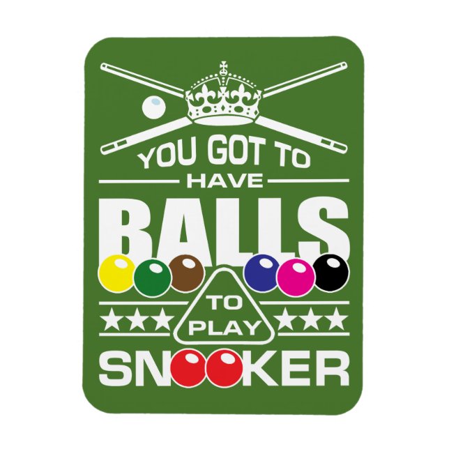 Snooker Notice Magnet (Vertical)