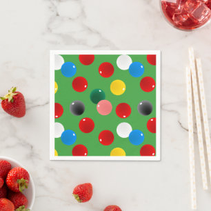 Snooker Player Birthday Party Napkin