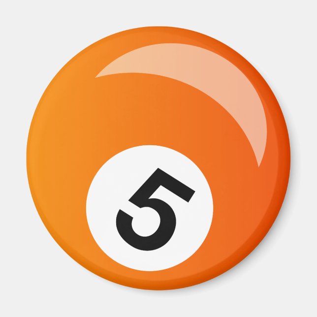 snooker pool ball magnet (Front)