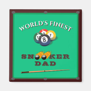 Snooker pool billiards table best dad ever magnet