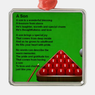 Snooker - Son Poem Metal Tree Decoration