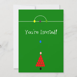 Snooker Table Design Invitation