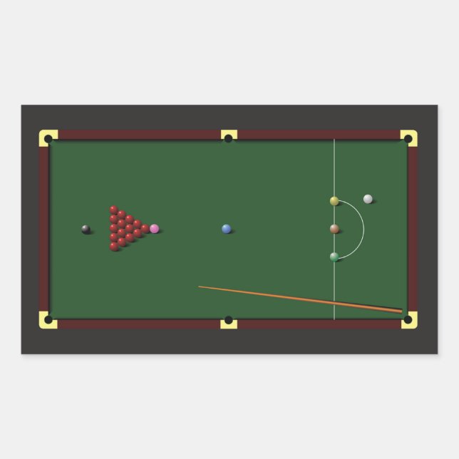 Snooker Table Stickers (Front)