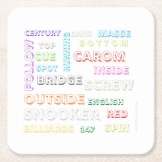 Snooker themed coaster