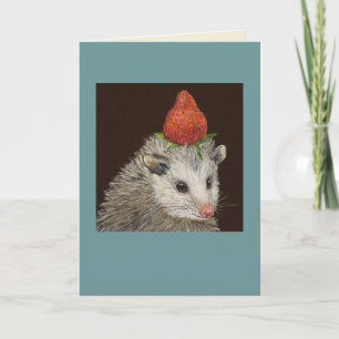 Snoop the opossum card