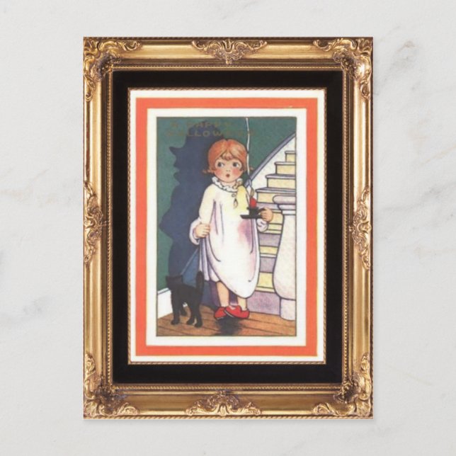 Snooping Halloween Postcard (Front)