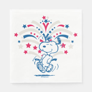 Snoopy 4th of July Dance Napkin
