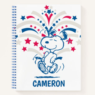 Snoopy 4th of July Dance Notebook