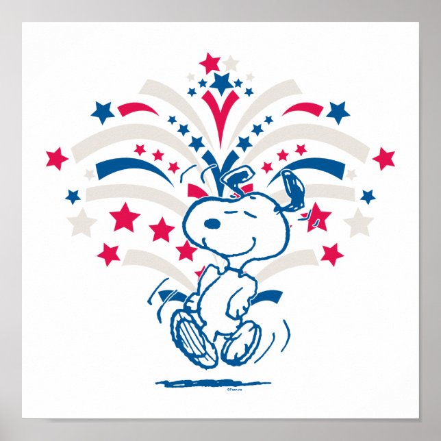 Snoopy 4th of July Dance Poster (Front)