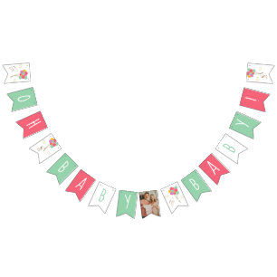 Snoopy and Balloons Baby Shower Bunting