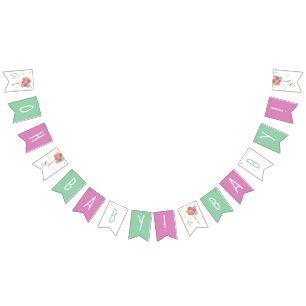 Snoopy and Balloons Baby Shower Bunting