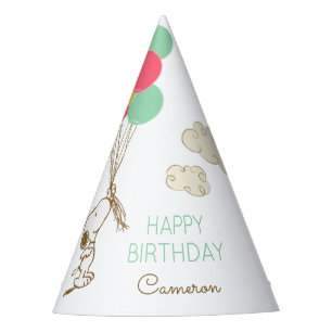 Snoopy and Balloons Birthday Party Hat