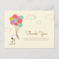 Snoopy and Balloons Birthday | Thank You