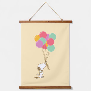 Snoopy and Balloons Hanging Tapestry