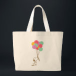 Snoopy and Balloons Large Tote Bag<br><div class="desc">Take a look at this super cute balloon featuring Snoopy holding colourful balloons.</div>