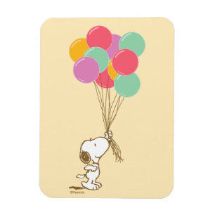 Snoopy and Balloons Magnet