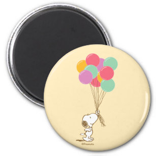 Snoopy and Balloons Magnet