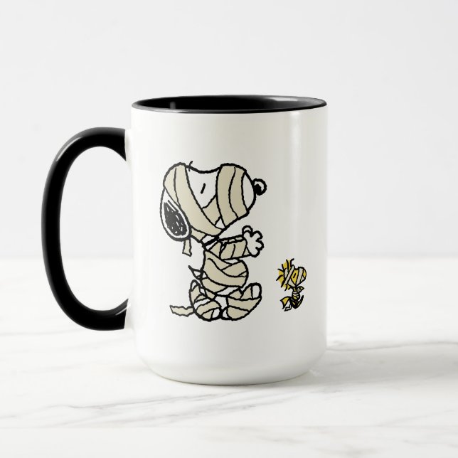 Snoopy and Woodstock Mummies Mug (Left)