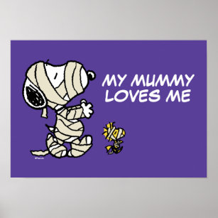 Snoopy and Woodstock Mummies Poster