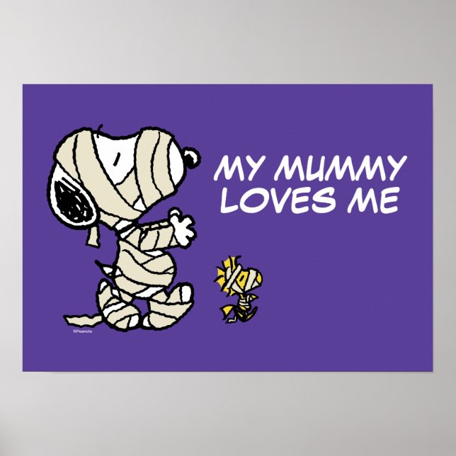 Snoopy and Woodstock Mummies Poster (Front)