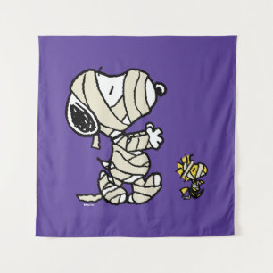 Snoopy and Woodstock Mummies Tapestry