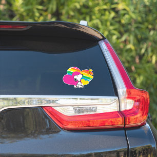 Snoopy and Woodstock   Rainbow Hearts
