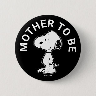 Snoopy Baby Shower Mother To Be 6 Cm Round Badge