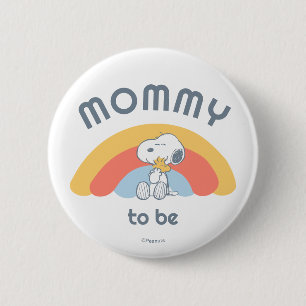 Snoopy Baby Shower Mother To Be 6 Cm Round Badge