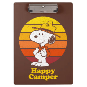 Snoopy Beagle Scout - Happy Camper Clipboard