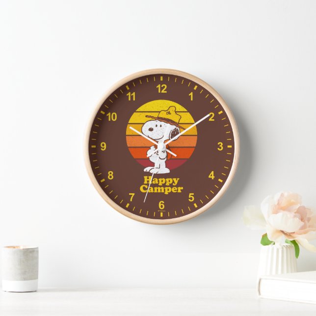 Snoopy | Beagle Scout - Happy Camper Clock (Home)