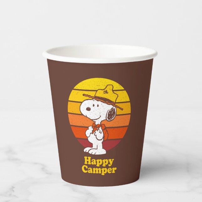 Snoopy | Beagle Scout - Happy Camper Paper Cups (Front)