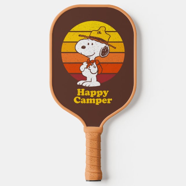 Snoopy | Beagle Scout - Happy Camper Pickleball Paddle (Front)