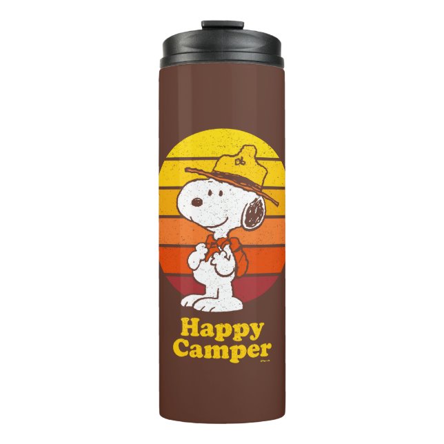 Snoopy | Beagle Scout - Happy Camper Thermal Tumbler (Front)