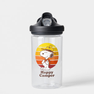 Snoopy Beagle Scout - Happy Camper Water Bottle