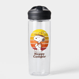 Snoopy Beagle Scout - Happy Camper Water Bottle