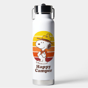 Snoopy   Beagle Scout - Happy Camper Water Bottle