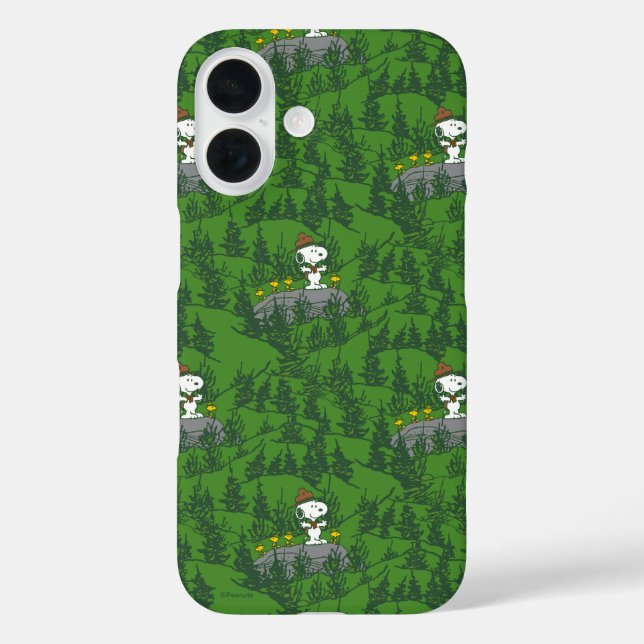 Snoopy Beagle Scout Hiking Pattern Case-Mate iPhone Case (Back)