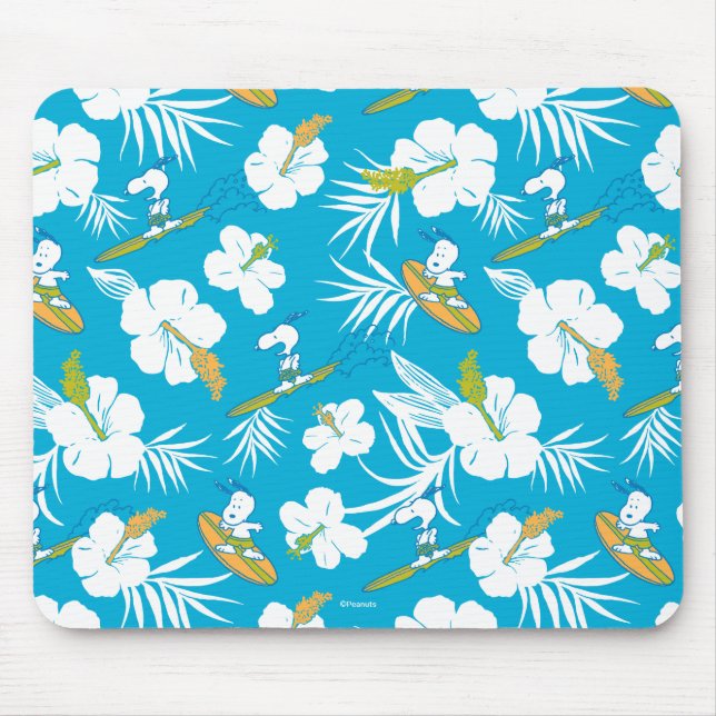 Snoopy Brooklyn Beach Pattern Mouse Mat (Front)