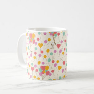 Snoopy Bunches of Balloons Pattern Coffee Mug