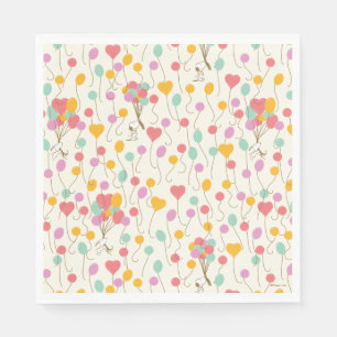Snoopy Bunches of Balloons Pattern Napkin