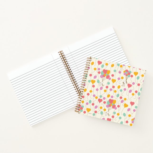Snoopy Bunches of Balloons Pattern Notebook (Inside)