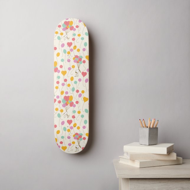 Snoopy Bunches of Balloons Pattern Skateboard (Wall Art)