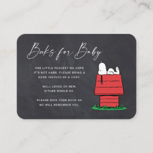 Snoopy Chalkboard - Books for Baby Invitation