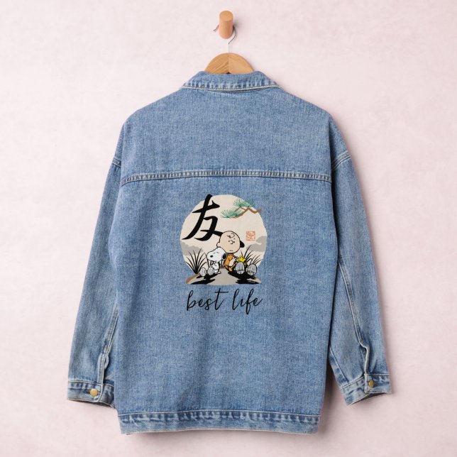Snoopy, Charlie Brown, and Woodstock - Friend Denim Jacket (Hangar)