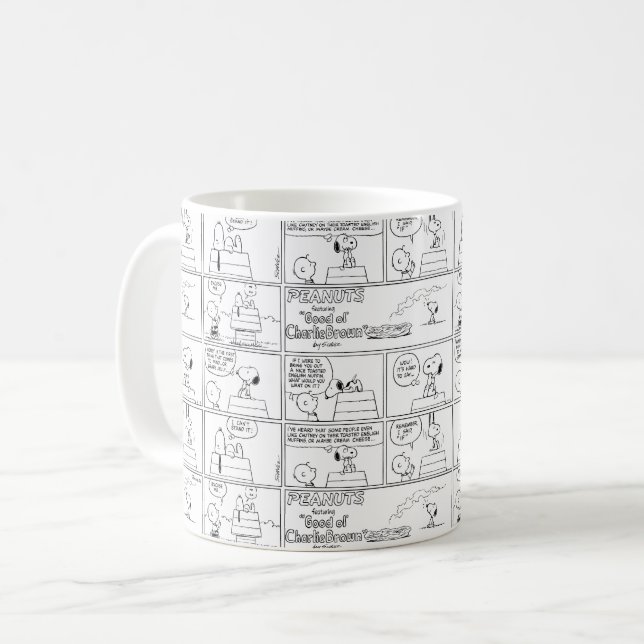 Snoopy & Charlie Brown | English Muffin Coffee Mug (Front Left)