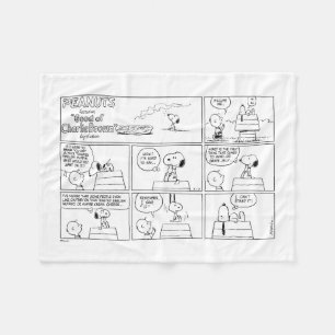 Snoopy & Charlie Brown   English Muffin Fleece Blanket